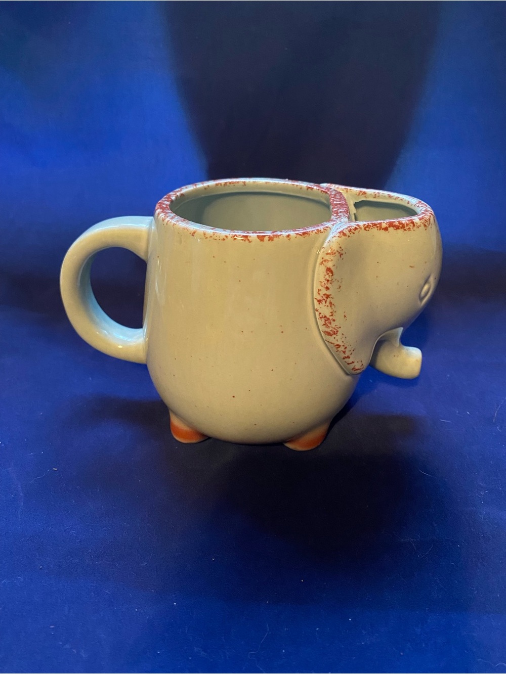 Cute Elephant Ceramic Tea Mug With Tea Bag Holder